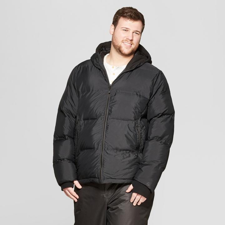 Men's Big & Tall Puffer Jacket - C9 Champion Black Xxxl