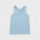 Girls' Athletic Tank Top - All In Motion Light Blue Heather