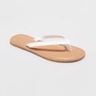 Girls' Serena Flip Flop Sandals - Cat & Jack White
