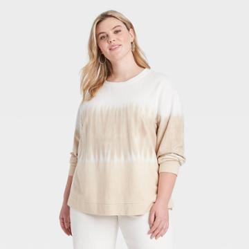 Women's Plus Size Sweatshirt - Ava & Viv White