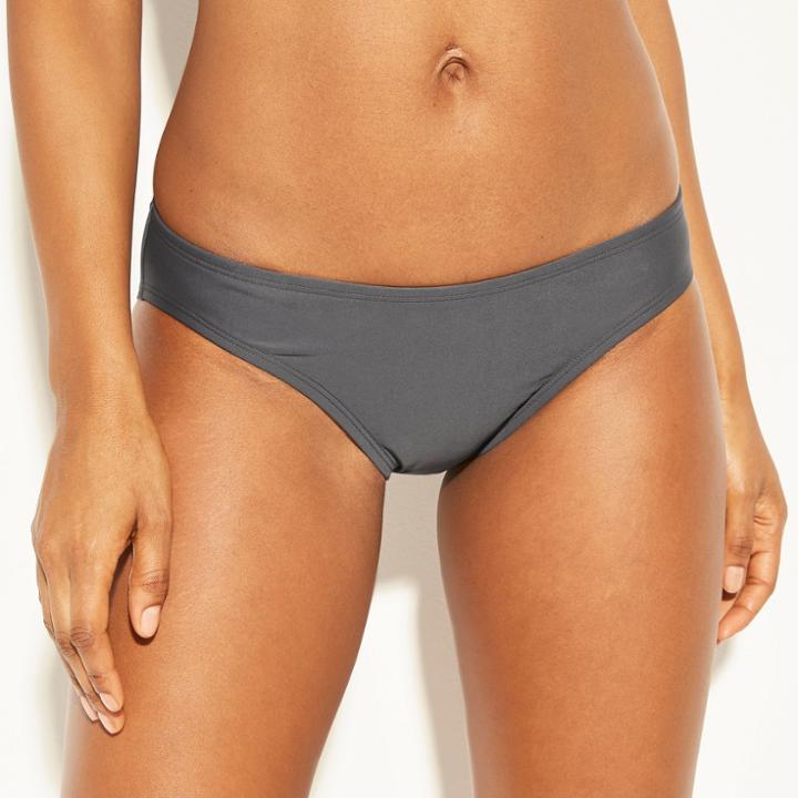 Women's Full Coverage Hipster Bikini Bottom - Kona Sol Gray S, Turbine Gray