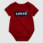 Levi's Baby Short Sleeve Batwing Bodysuit - Red Newborn