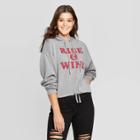 Modern Lux Women's Rise & Wine Long Sleeve Sweatshirt - Gray S, Women's,