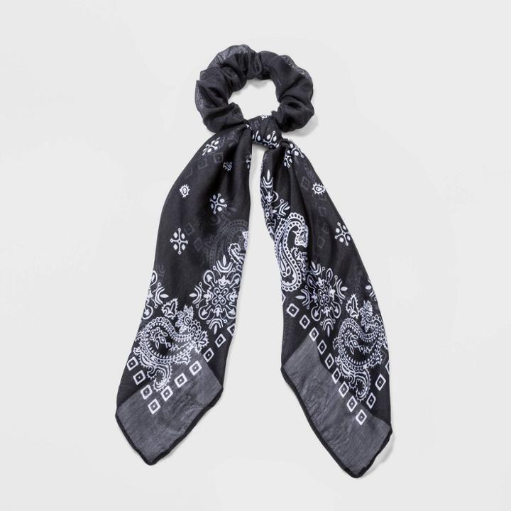 Multi Use Scarf Chiffon Twister - Wild Fable Black