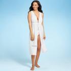 Women's Tie Front Sleeveless Kaftan Cover Up - Cover 2 Cover White