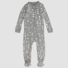 Honest Baby Play Organic Cotton Footed Pajama - Gray