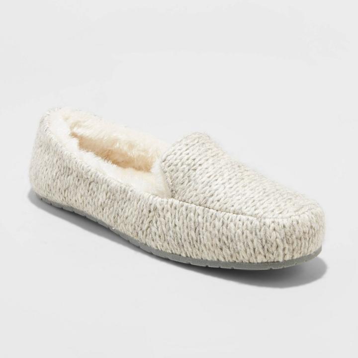 Women's Kora Moccasin Slipper - Stars Above Gray, Women's