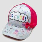 Toddler Peppa Pig 'so Cute!' Baseball Hat, Gray/red