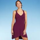 Women's Halter Wrap Cover Up Dress - Aqua Green Currant