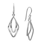 Distributed By Target Women's Polished Diamond Shaped And Marquis Drop Earrings In Sterling Silver -