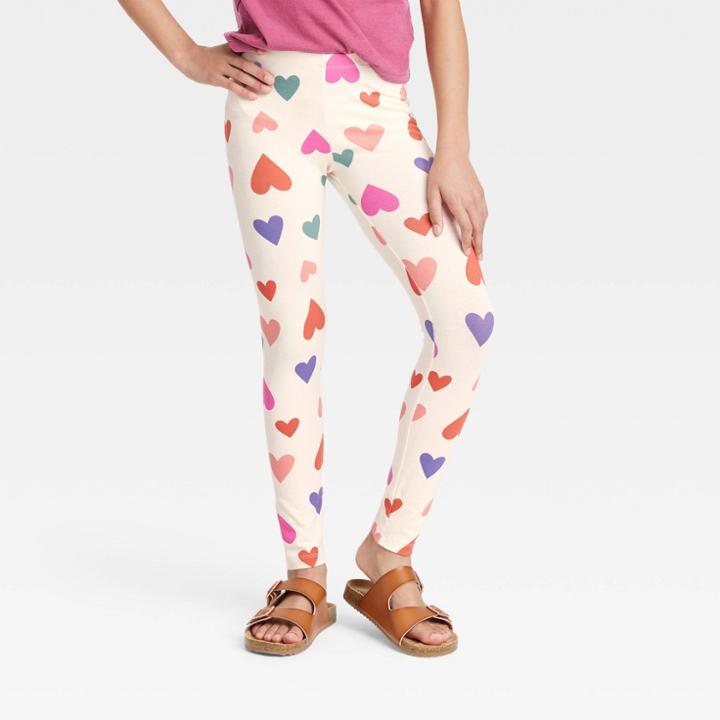 Girls' Heart Leggings - Cat & Jack