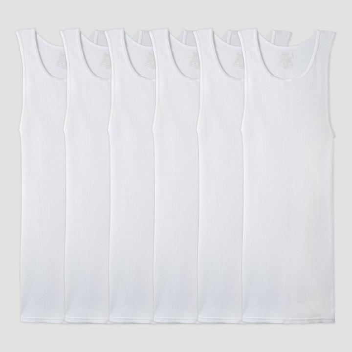 Fruit Of The Loom - Men's 6pk Tank White