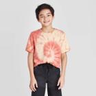 Petiteboys' Short Sleeve Tie-dye T-shirt - Art Class Orange