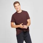 Men's Standard Fit Core Crew Short Sleeve T-shirt - Goodfellow & Co Black Raspberry