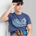 Men's Short Sleeve Sleeve T-shirt - Original Use Blue