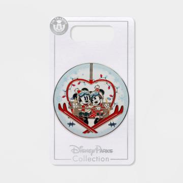 Mickey Mouse & Friends Kids' Disney Mickey & Minnie Ski Pin - Disney