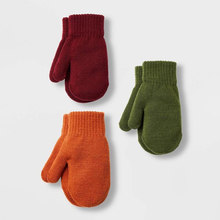 Toddler Mittens - Cat & Jack Dark Orange