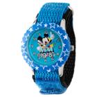 Boys' Disney Mickey Mouse Stainless Steel Time Teacher Watch - Blue, Boy's