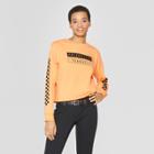 Mighty Fine Women's Priotize Yourself Long Sleeve T-shirt - (juniors') Orange