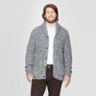 Men's Big & Tall Chunky Cardigan Sweater - Goodfellow & Co Gray