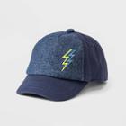 Toddler Boys' Lightening Bolt Baseball Hat - Cat & Jack Navy