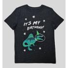 Boys' Short Sleeve 'it's My Birthday' Graphic T-shirt - Cat & Jack Charcoal Gray