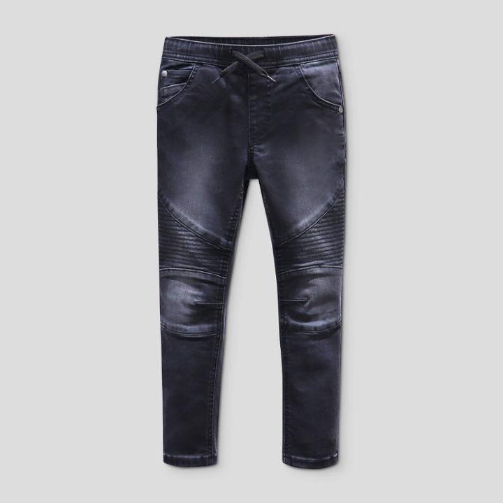 Boys' Tie-front Skinny Jeans - Art Class Black