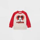Disney Toddler Boys' Mickey Mouse 'mr.irresistable' Valentine's Day Fleece Pullover - Red