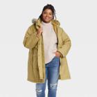 Women's Plus Size Arctic Parka Jacket - Universal Thread Green