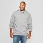 Men's Big & Tall Regular Fit Long Sleeve Fleece Hooded Sweatshirt - Goodfellow & Co Gray