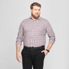 Target Men's Tall Standard Fit Long Sleeve Button-down Shirt - Goodfellow & Co Berry Cobbler