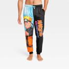 Men's Naruto French Terry Jogger Pajama Pants - Black