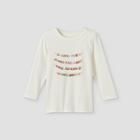 Toddler Boys' 'awesome Power' Graphic Long Sleeve T-shirt - Cat & Jack Cream