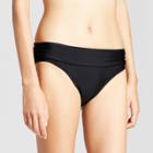 Merona Women's Foldover Swim Hipster Bikini Bottom - Black -