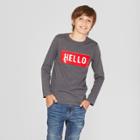 Boys' Flip Sequin Long Sleeve T-shirt - Cat & Jack Charcoal Gray