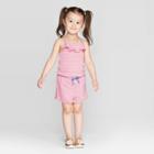 Toddler Girls' Front Ruffle Romper - Cat & Jack Pink