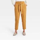 Women's High-rise Tapered Cropped Pants - Universal Thread Brown