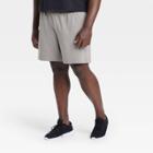 Men's Big & Tall Fleece Shorts - All In Motion Heather Gray Xxxl