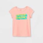 Toddler Girls' Adaptive Awesome Graphic T-shirt - Cat & Jack Pink