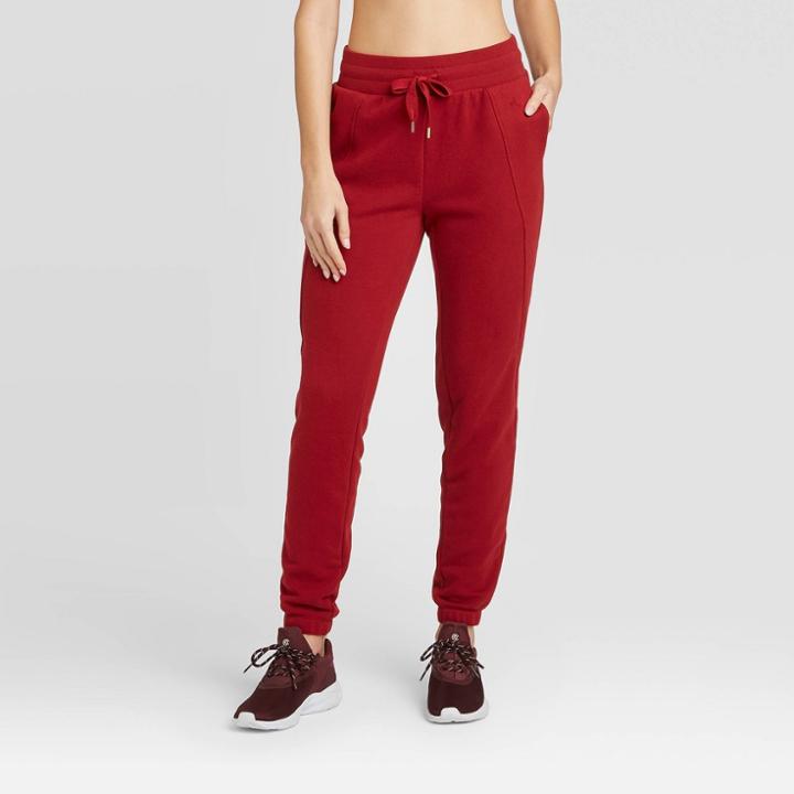 Women's Mid-rise Fleece Jogger - Joylab Red