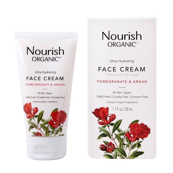 Nourish Organic Ultra Hydrating Face Cream - Pomegranate & Argan