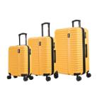 Inusa Ally Lightweight Hardside Spinner 3pc Luggage Set - Mustard, Yellow