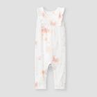 Grayson Mini Baby Girls' Tie-dye Ruffle Shoulder Romper - Pink Newborn