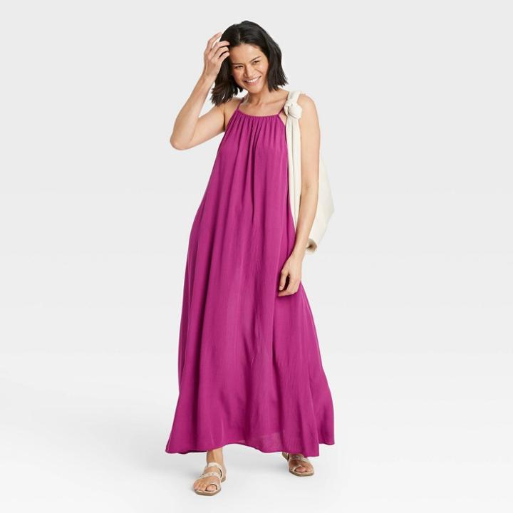 Women's Sleeveless Dress - A New Day Cherry
