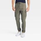 Men's Canvas Cargo Jogger Pants - Goodfellow & Co Olive Green