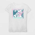 Girls' Mtv Music World Short Sleeve T-shirt - White