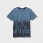 Boys' Dip-dye Short Sleeve T-shirt - Art Class Blue
