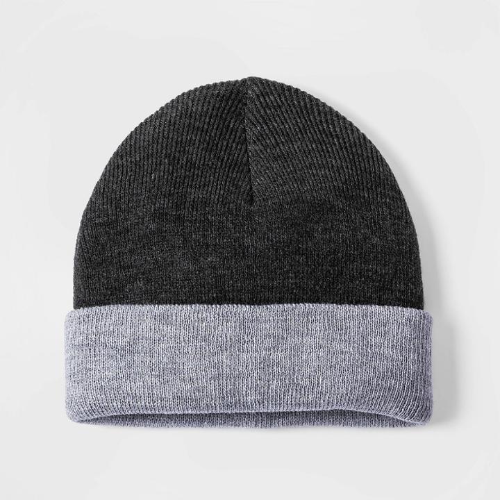 Boys' Colorblock Hat - Cat & Jack Heather Gray