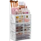 Sorbus Cosmetic Makeup And Jewelry Storage Case Tower Display Organizer -