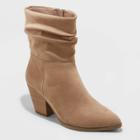 Women's Cianna Slouch Boots - Universal Thread Taupe
